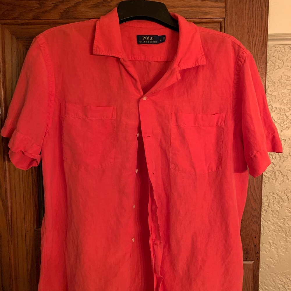 Ralph Lauren collar short sleeve shirt
